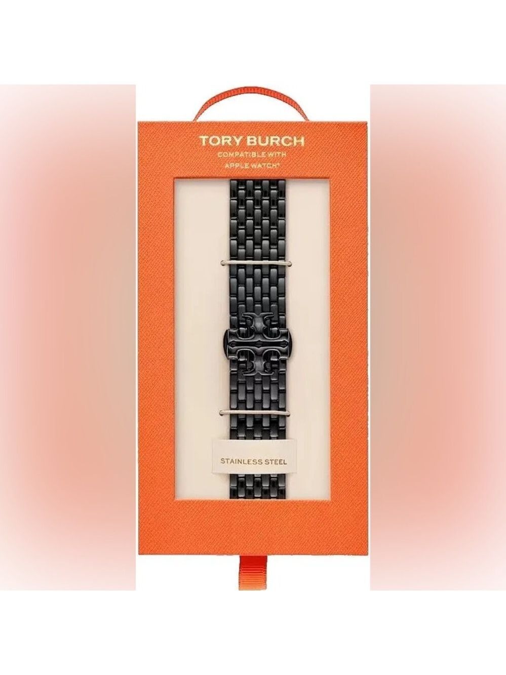 Tory Burch The Eleanor Black 18mm Apple Watch Bracelet Band - NIB - Picture 3 of 7